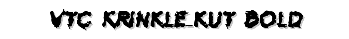 VTC Krinkle-Kut Bold font